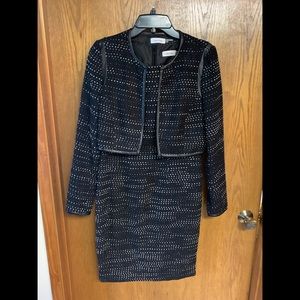 Calvin Klein 2 piece dress with jacket